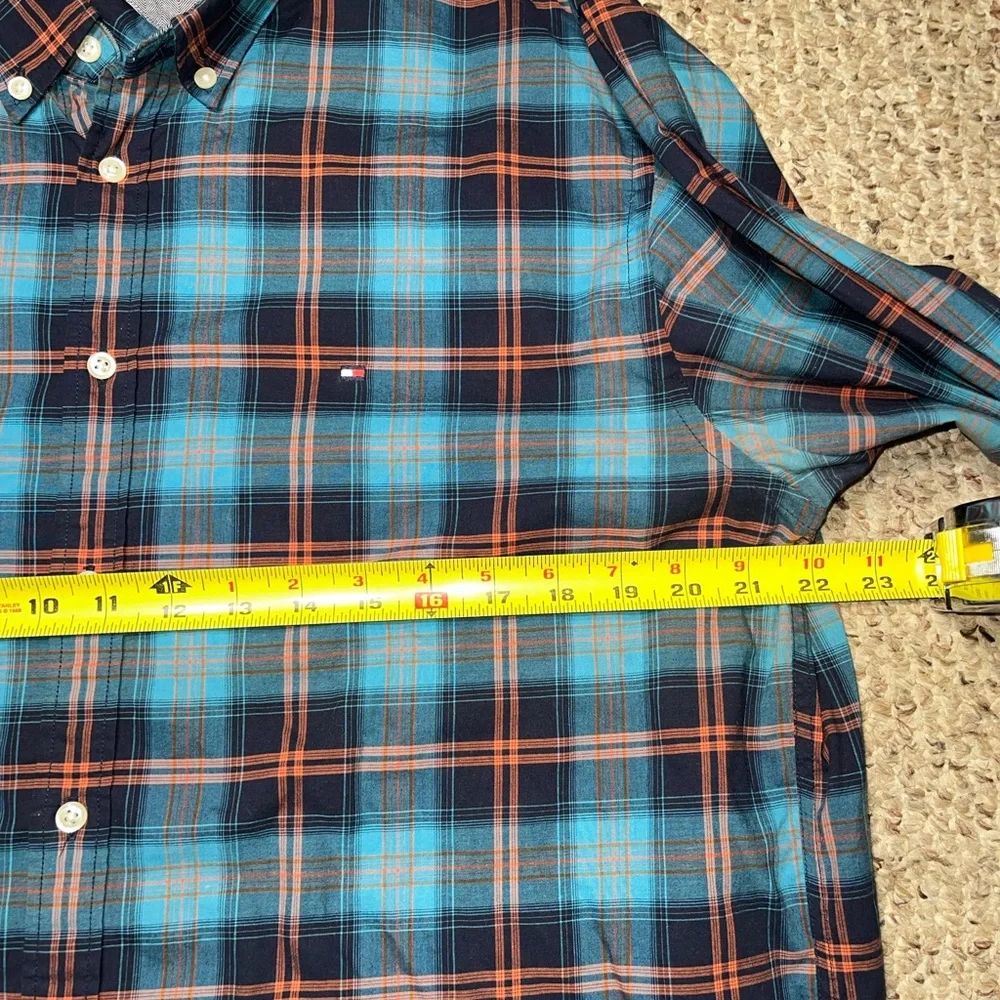 Tommy Hilfiger Mens XL Plaid Button Down Shirt Long Sleeve NY Fit Multicolored